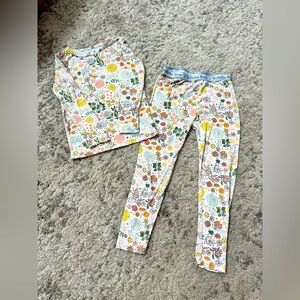 Girls BellaBu Bear bamboo pajamas size 3T